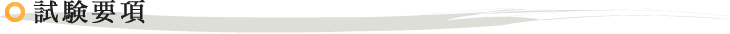 試験要項